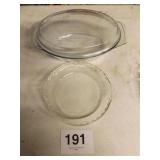 CASSEROLE & GLASS PIE PAN