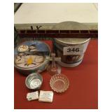 CHRISTMAS TINS, CROSS, POPPYHOUSE SOAPS,