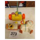3 VINTAGE FISHER PRICE TOYS