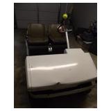 VINTAGE CUSHMAN GOLF CART W/CHARGER, RUNS