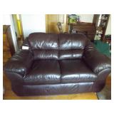 ASHLEY LEATHER LOVESEAT (MATCHES #92)
