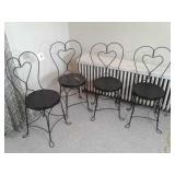 ICE CREAM PARLOR CHAIRS X4
