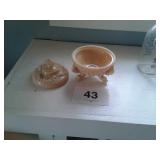 Westmoreland chocolate candy dish footed