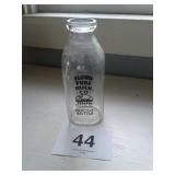 Flora Illinois pure milk milk bottle