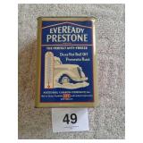 Old Eveready Prestone 1 gallon advertising tin