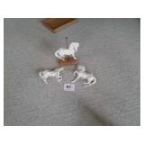 Ceramic carousel horses