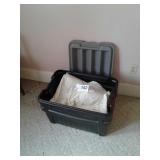 TOTE FULL OF PAINT DROP CLOTHS