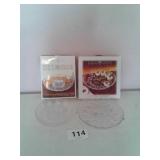 FIFTH AVENUE CRYSTAL SERVING TRAYS