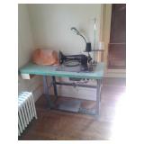 Commercial Singer sewing machine canvas naugahyde