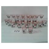 LIBBEY PICKWICK DICKENS BAR GLASSES