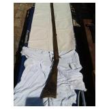 Black powder rifle ornate with brass patch box