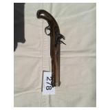 Black powder pistol with octagon barrel