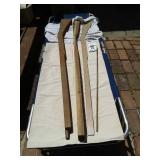 Black powder stocks one has a barrel in it ramrod