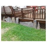 Pieces of old chalkboard slate