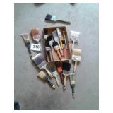 Assortment of paint brushes