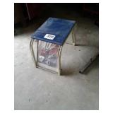 Shoe store  shoe fitting bench mirrored