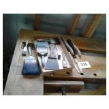 Wire brushes paint brushes scraper