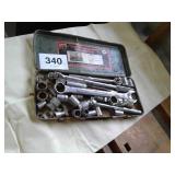 Socket set with wrenches