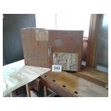 Small wall mount parts cabinet with Hardware