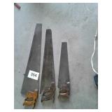 Three Carpenter saws