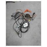 sander, circular saw, drill