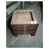 5 DRAWER END TABLE--NO TOP