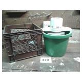 Ice cream maker plastic milk crate