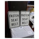 2 fasten seatbelt signs