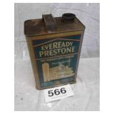Eveready Prestone antifreeze 1 gallon  can