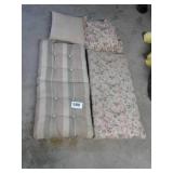 Lawn furniture cushions and pillows