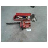 Craftsman chainsaw with tool box and accessories