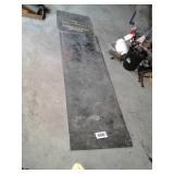 Rubber mat and rubber mud flap