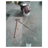 Sledgehammer 4-way lug wrench tool bucket