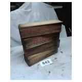 4 old wood  cheese boxes