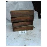 4 old wooden cheese boxes
