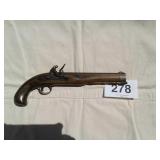 Black powder pistol with octagon barrel