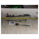 Snap on 1/2 drive sockets  with 5 Craftsman