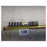 1/2 drive sockets 2 snap on craftsman ect.