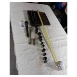 Old  Socket set snap on Craftsman industrial