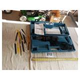 Makita reciprocating saw with blades