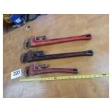 3  rigid pipe wrenches