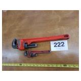 Mac 18" and 8" pipe wrench