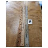 Advertising yardsticks one aluminum