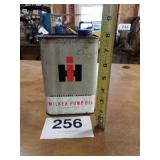 IH MILKER PUMP OIL CAN APROX. HALF FULL