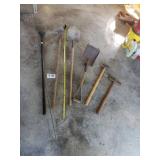 SLEDGE HAMMERS: SHOVEL: SPADE: HOE:RAKE