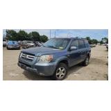 2006 Hond Pilot 5FNYF28616B041575 Abandoned