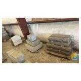 Granite Headstones and Bases, Assorted Upright and Slant Markers, Lot 125, Gray/Pink/White