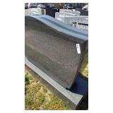Granite Cemetery Headstones, Upright Monuments, Black and Red, 5x2 and 4x3 ft Tablet, Base