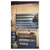 Vintage Metal Alphabet and Number Stencil Sets, Multiple Sizes, Block Serif, Custom Rack Storage