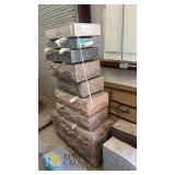 Royal Melrose Granite Monument Bases 7 Pcs, Cold Spring MN, Lot 156, Assorted Sizes, Serial 329634